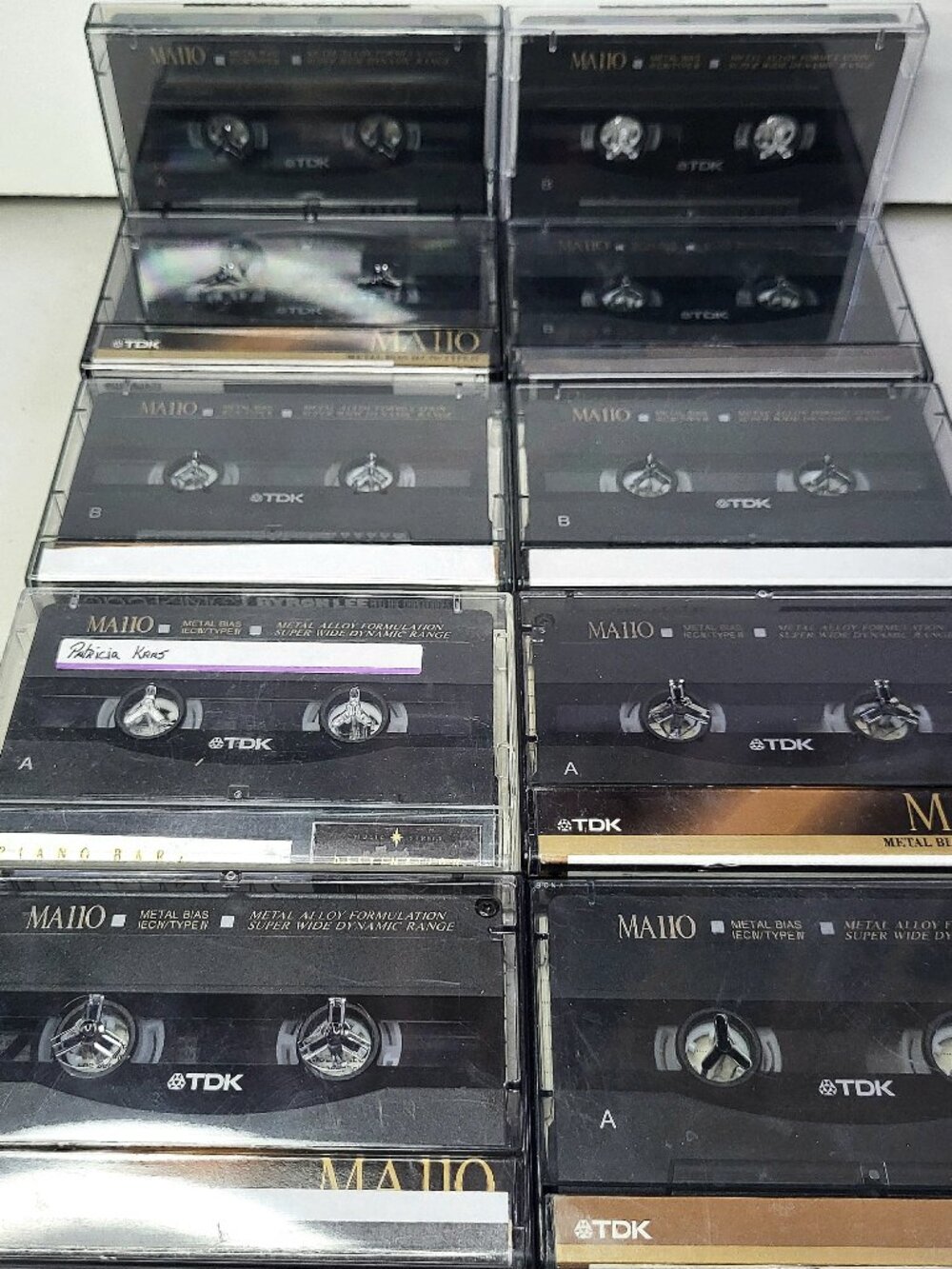 Lot of 10 TDK MA 110 Type IV Metal Position Bias Cassette Tapes. Sold as Blank.